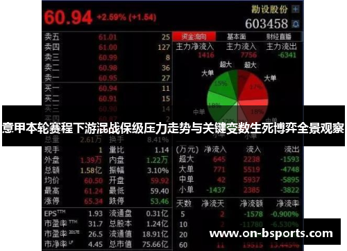 意甲本轮赛程下游混战保级压力走势与关键变数生死博弈全景观察